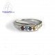 แหวนทองคำขาว-แหวนเพชร-แหวนพลอย-แหวนนพเก้า-Finejewelthai - R1147wg-mix-gem