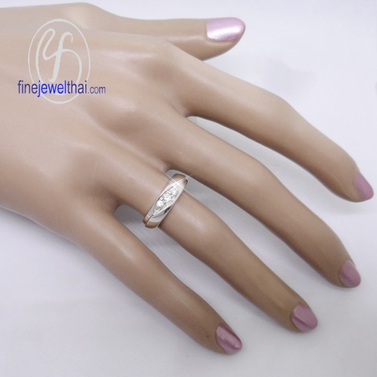แหวนพาลาเดียม-แหวนเพชร-พาลาเดียม-เพชร-แหวนหมั้น-แหวนแต่งงาน-finejewelthai - R1193DPD