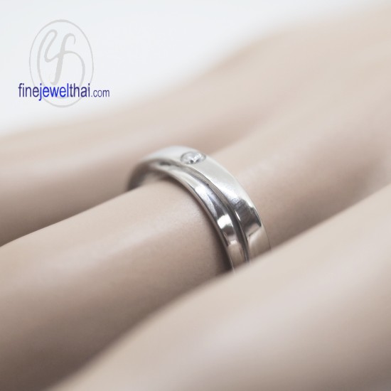 แหวนพาลาเดียม-แหวนเพชร-พาลาเดียม-เพชร-แหวนหมั้น-แหวนแต่งงาน-finejewelthai - R3064DPD
