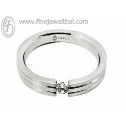 แหวนสแตนเลส-แหวนเพชร-แหวนผู้ชาย-R2109cz แหวนสแตนเลส-แหวนเพชร-แหวนผู้ชาย-R2109cz