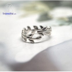 แหวนเงิน-เงินแท้-แหวนใบมะกอก-R131400