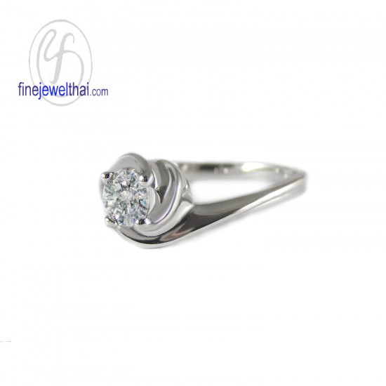 แหวนทองคำขาว-แหวนเพชร-ทองคำขาว-เพชรแท้-แหวนหมั้น-แหวนแต่งงาน-finejewelthai - R1288DWG
