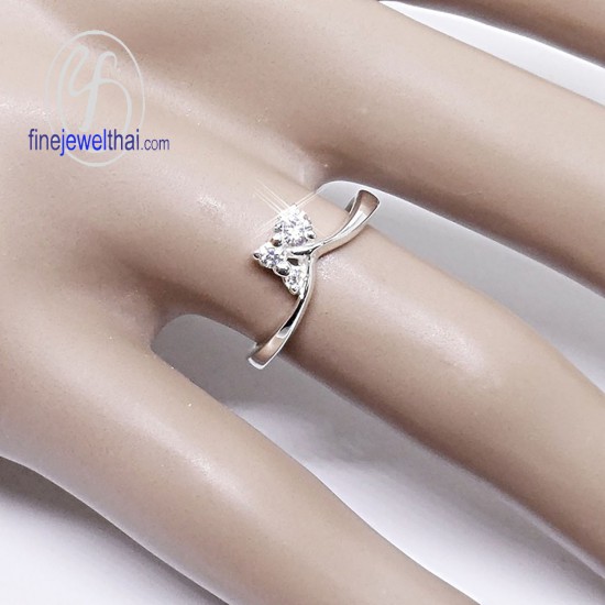 แหวนทองคำขาว-แหวนเพชร-แหวนหมั้น-แหวนแต่งงาน-Finejewelthai - R1185DWG