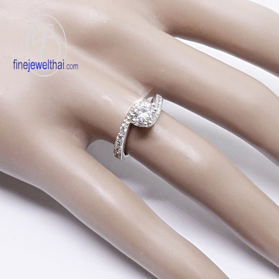 แหวนทองคำขาว-แหวนเพชร-ทองคำขาว-เพชรแท้-แหวนหมั้น-แหวนแต่งงาน-R1286DWG