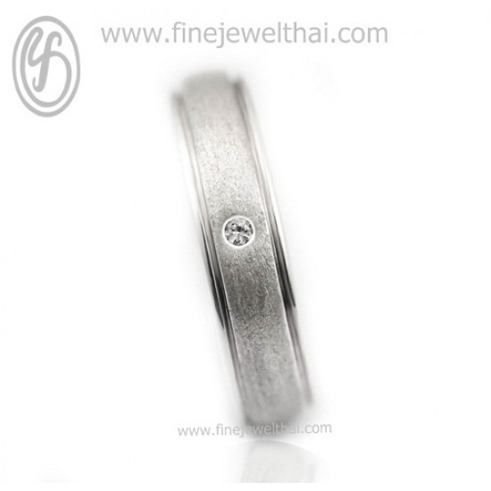 Diamond-Silver-Wedding-Ring-Finejewelthai-R3014cz 