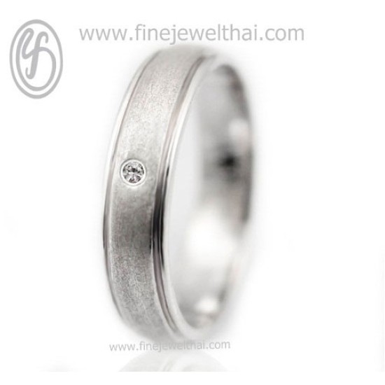 แหวนเงินแท้-แหวนเพชร-แหวนหมั้น-แหวนแต่งงาน-Finejewelthai-R3014cz 