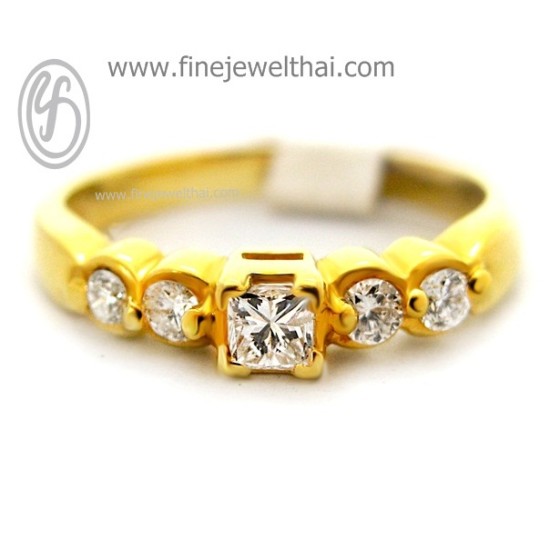 แหวนทอง-แหวนเพชร-ทอง-เพชรแท้-แหวนหมั้น-แหวนแต่งงาน-Finejewelthai-RG 3.82g/5p