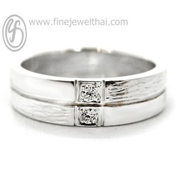 แหวนเพชร-แหวนเงิน-เพชรแท้-เงินแท้925-แหวนหมั้น-แหวนแต่งงาน-R3034di