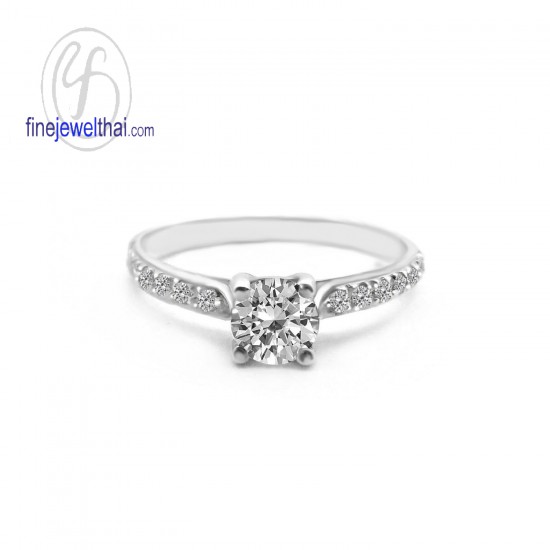 แหวนทองคำขาว-แหวนเพชร-แหวนหมั้น-แหวนแต่งงาน-Finejewelthai - R1129DWG