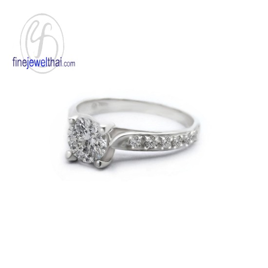 แหวนทองคำขาว-แหวนเพชร-แหวนหมั้น-แหวนแต่งงาน-Finejewelthai - R1129DWG