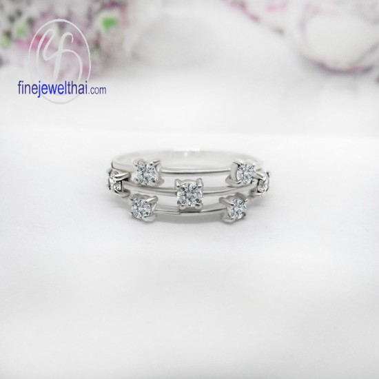 แหวนทองคำขาว-แหวนเพชร-แหวนหมั้น-แหวนแต่งงาน-Finejewelthai - R3047DWG