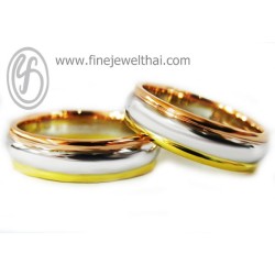 แหวนคู่-แหวนทองคำขาว-แหวนเกลี้ยง-แหวนหมั้น-แหวนแต่งงาน - RWCD038WG