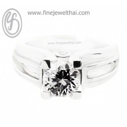 แหวนทองคำขาว-แหวนเพชร-แหวนแต่งงาน-แหวนหมั้น-R3063wg