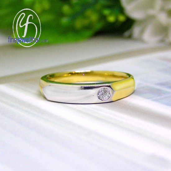 Gold-Diamond-Wedding-Ring-Finejewelthai-R1250DG-1