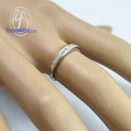 Diamond-White Gold-Wedding-Ring-Finejewelthai-R1371Wg