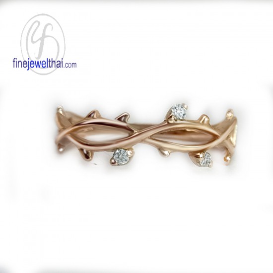 แหวนเพชร-แหวนทองคำสีชมพู-เพชรแท้-ทองคำสีชมพู-แหวนหมั้น-แหวนแต่งงาน-R1374pg