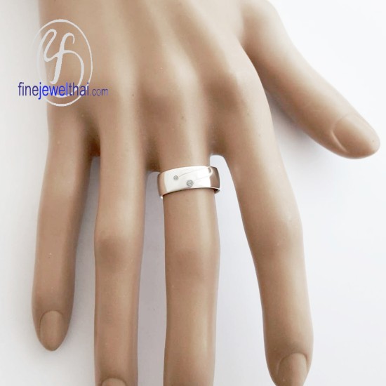 แหวนคู่-แหวนเพชรแท้-แหวนเงินแท้-แหวนหมั้น-แหวนแต่งงาน-Finejewelthai - RC3061di