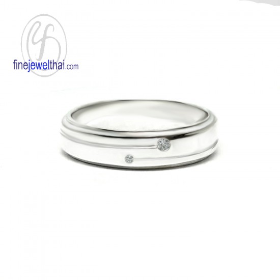 แหวนแพลทินั่ม-แหวนเพชร-แพลทินั่ม-เพชรแท้-แหวนหมั้น-แหวนแต่งงาน-Finejewelthai - R3081DPT