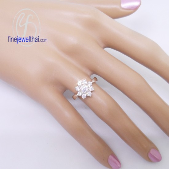 แหวนเพชร-แหวนเงิน-เพชรสังเคราะห์-เงินแท้-แหวนหมั้น-แหวนแต่งงาน-R1152cz