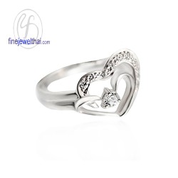 แหวนเพชร-แหวนเงิน-เพชรสังเคราะห์-เงินแท้-แหวนหมั้น-แหวนแต่งงาน-R1191cz