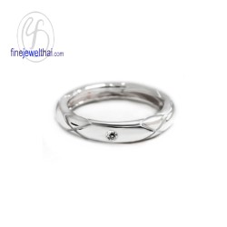 แหวนเพชร-แหวนเงิน-เพชรสังเคราะห์-เงินแท้-แหวนหมั้น-แหวนแต่งงาน-R1204cz