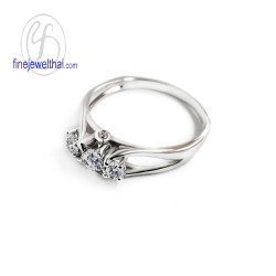 แหวนเพชร-แหวนเงิน-เพชรสังเคราะห์-เงินแท้-แหวนหมั้น-แหวนแต่งงาน-R1224cz