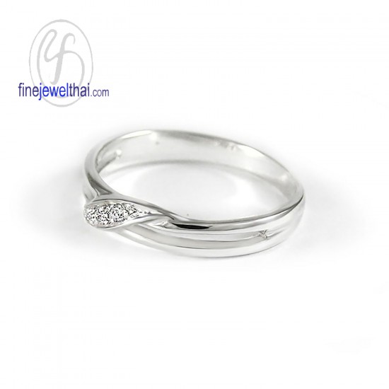แหวนทองคำขาว-แหวนเพชร-ทองคำขาว-เพชรแท้-แหวนหมั้น-แหวนแต่งงาน-Finejewelthai-R1246DWG