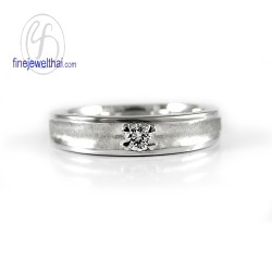 แหวนเพชร-แหวนเงิน-เพชรสังเคราะห์-เงินแท้-แหวนหมั้น-แหวนแต่งงาน-R1254cz