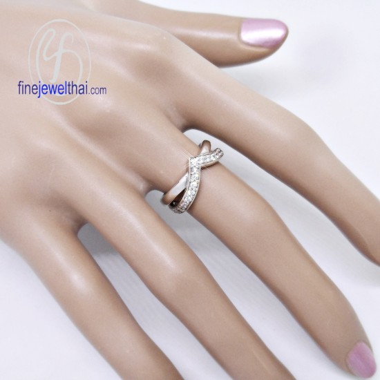 แหวนเพชร-แหวนเงิน-เพชรสังเคราะห์-เงินแท้-แหวนหมั้น-แหวนแต่งงาน-R1269cz