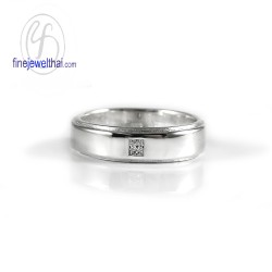 แหวนเพชร-แหวนเงิน-เพชรแท้-เงินแท้925-แหวนหมั้น-แหวนแต่งงาน-R1086dim