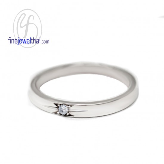 Diamond-Silver-Wedding-Ring-Finejewelthai-R30103di