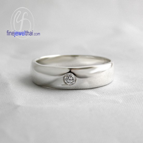 Couple-Diamond-Silver-Wedding-Ring-Finejewelthai-Diamond_Gift_set66