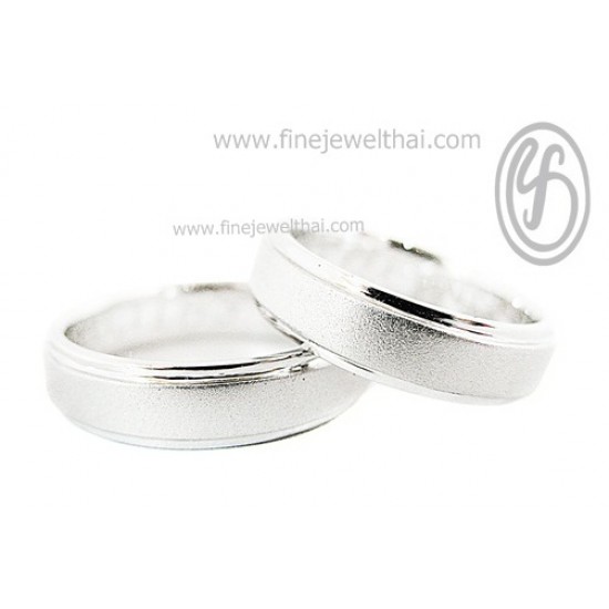 แหวนทองคำขาว-ทองคำขาวแท้-แหวนแต่งงาน-แหวนคู่-RWC005WG