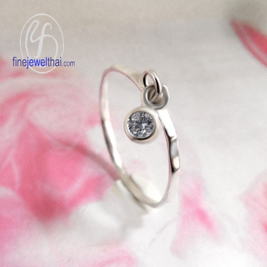 แหวนแต่งงาน-แหวนคู่-แหวนเงิน-new-Endless-Couple-Ring-Diamond -Silver-R1238cz