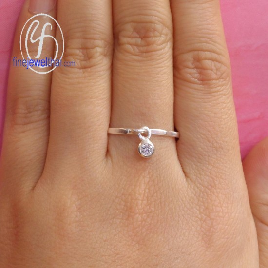 แหวนแต่งงาน-แหวนคู่-แหวนเงิน-new-Endless-Couple-Ring-Diamond -Silver-R1238cz