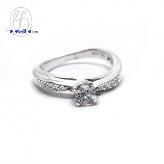 แหวนแพลทินัม-แหวนเพชร-แพลทินัม-เพชรแท้-แหวนหมั้น-แหวนแต่งงาน-R1282DPT