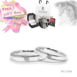 แหวนเพชร-แหวนเงิน-เพชรแท้-เงินแท้925-แหวนคู่-แหวนหมั้น-แหวนแต่งงาน-Diamond_Gift_Set20