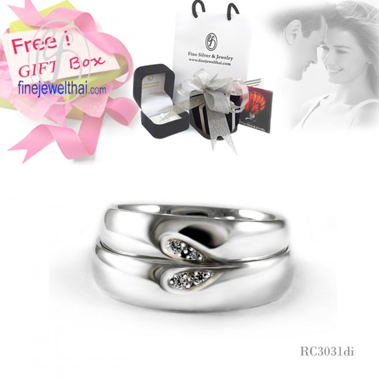 แหวนคู่-แหวนเงินแท้-แหวนเพชร-แหวนหมั้น-แหวนแต่งงาน-Finejewelthai-Diamond_Gift_Set23