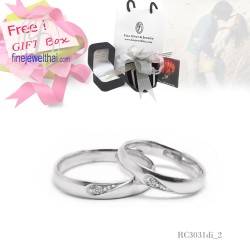 แหวนเพชร-แหวนเงิน-เพชรแท้-เงินแท้925-แหวนคู่-แหวนหมั้น-แหวนแต่งงาน-Diamond_Gift_Set24