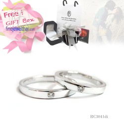 แหวนเพชร-แหวนเงิน-เพชรแท้-เงินแท้925-แหวนคู่-แหวนหมั้น-แหวนแต่งงาน-Diamond_Gift_Set28