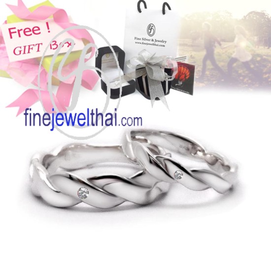 แหวนเพชรแท้-แหวนคู่-แหวนคู่เงิน-แหวนเงิน-แหวนหมั้น-แหวนแต่งงาน-Finejewelthai-Diamond_Gift_Set15