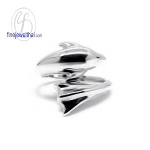แหวนโลมา-แหวนเงิน-เงินแท้925-แหวนหมั้น-แหวนแต่งงาน-Finejewelthai-R112500